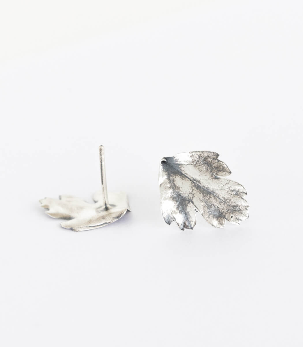 Silber Ohrstecker Petersilie