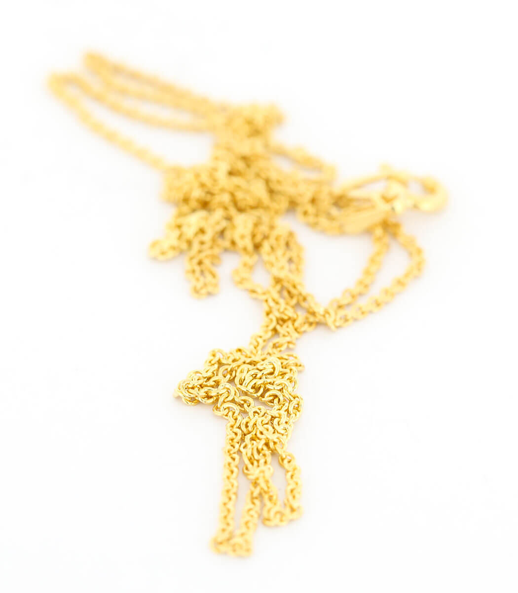 Gold anchor chain