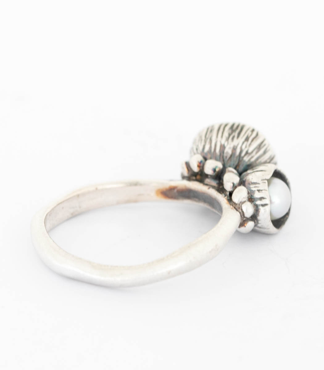 Silber Ring Blütenkelch Gr. 54
