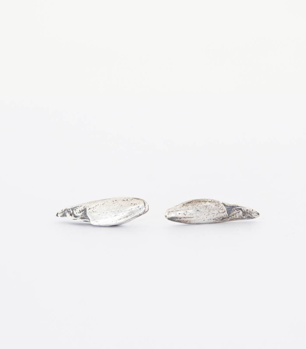 Silber Ohrstecker Getreidekorn