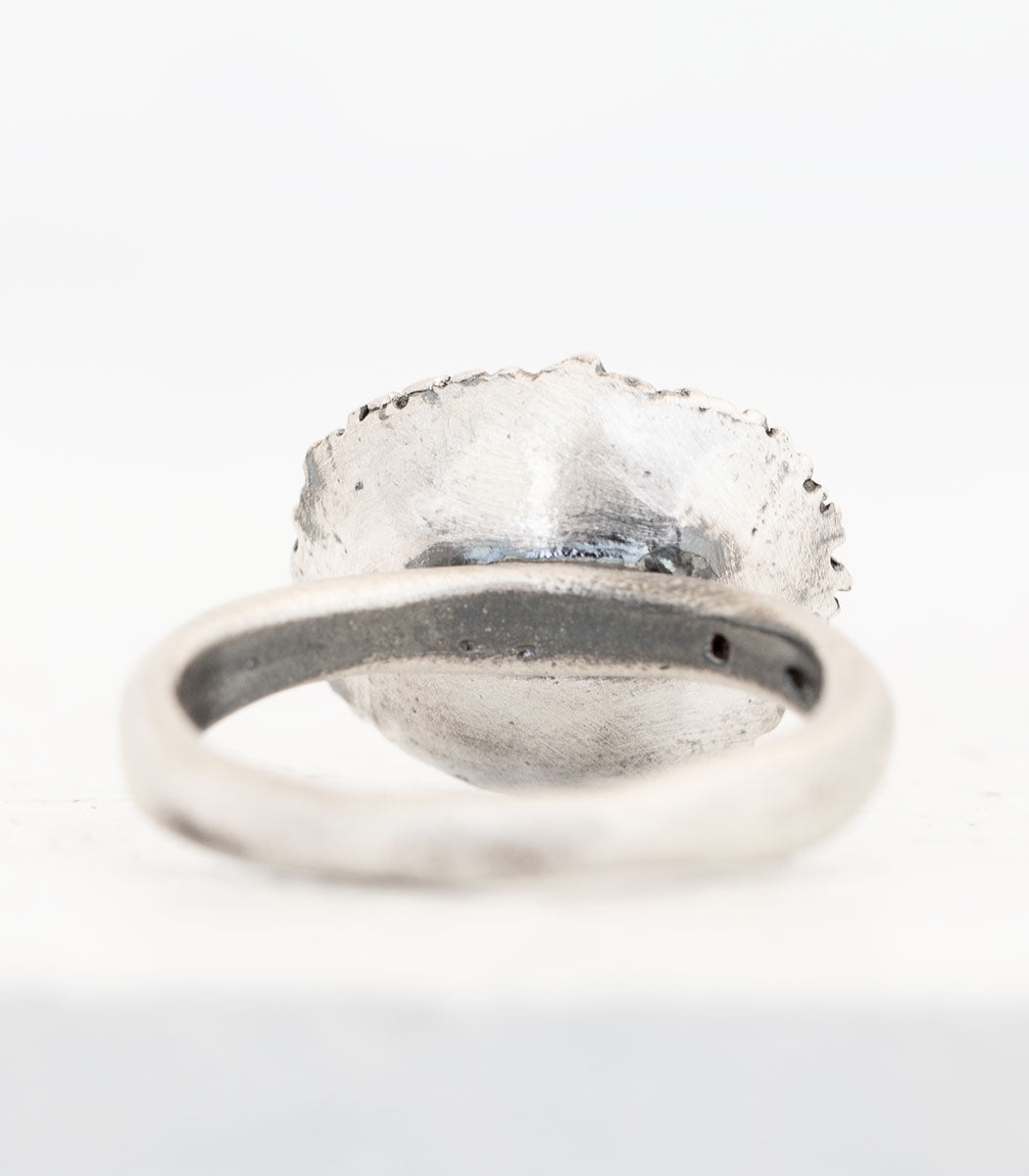 Silber Ring Korallenstruktur Gr. 55