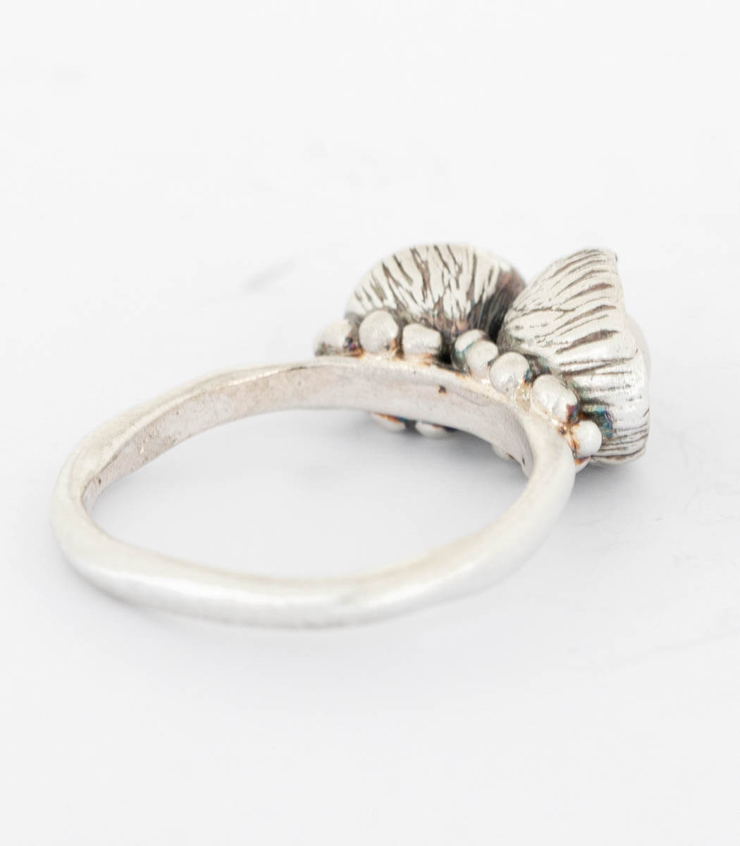 Silber Ring Blütenkelch Gr. 58