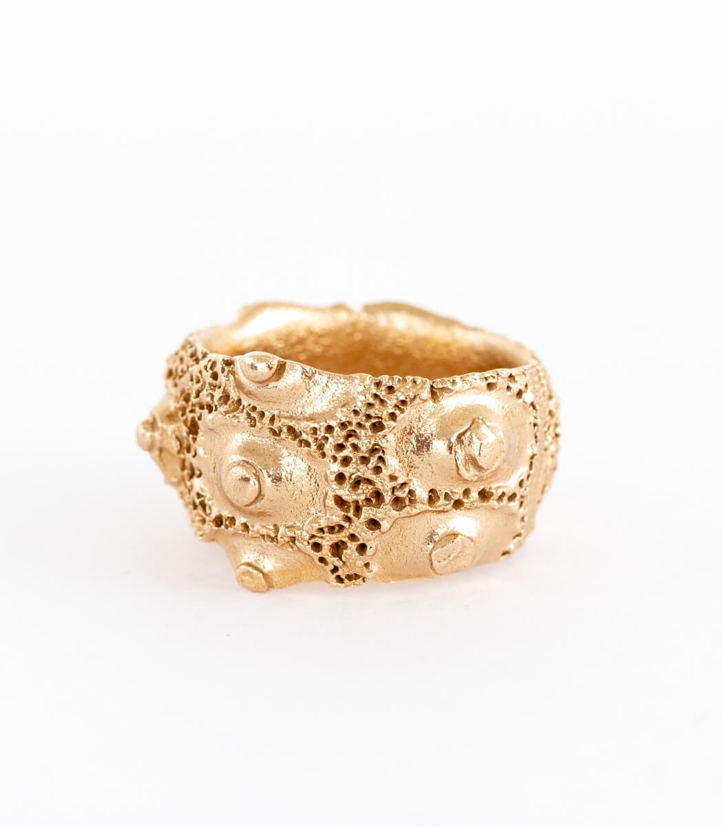 Bronze Ring Seeigel Gr. 62
