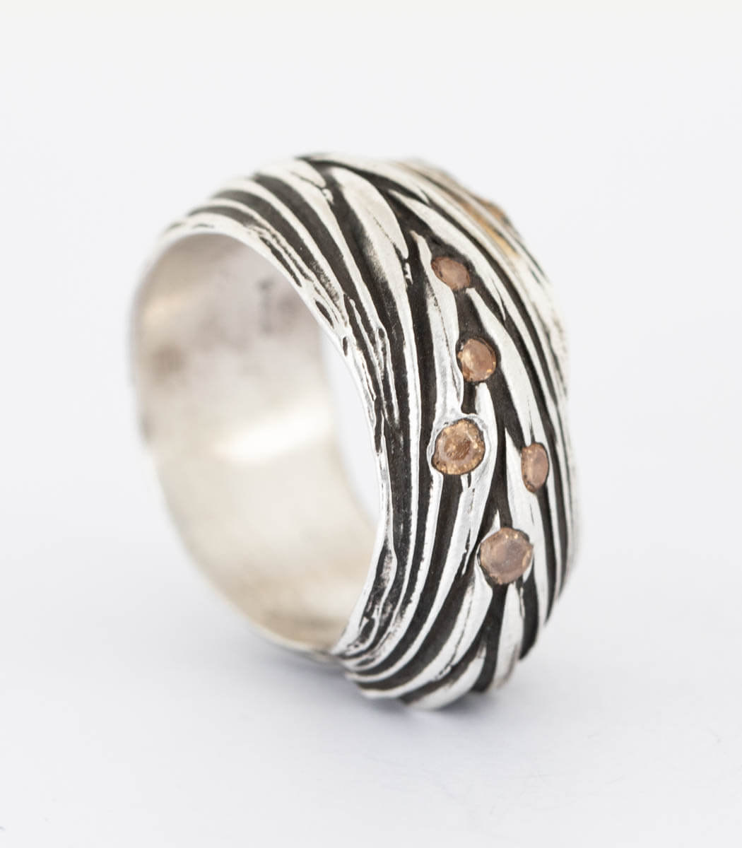 Silber Ring Ähre Gr. 56