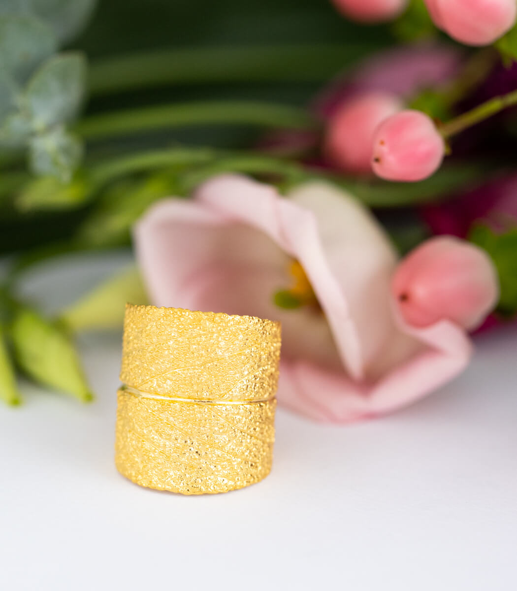 Gold Ring Salbei Gr. 56