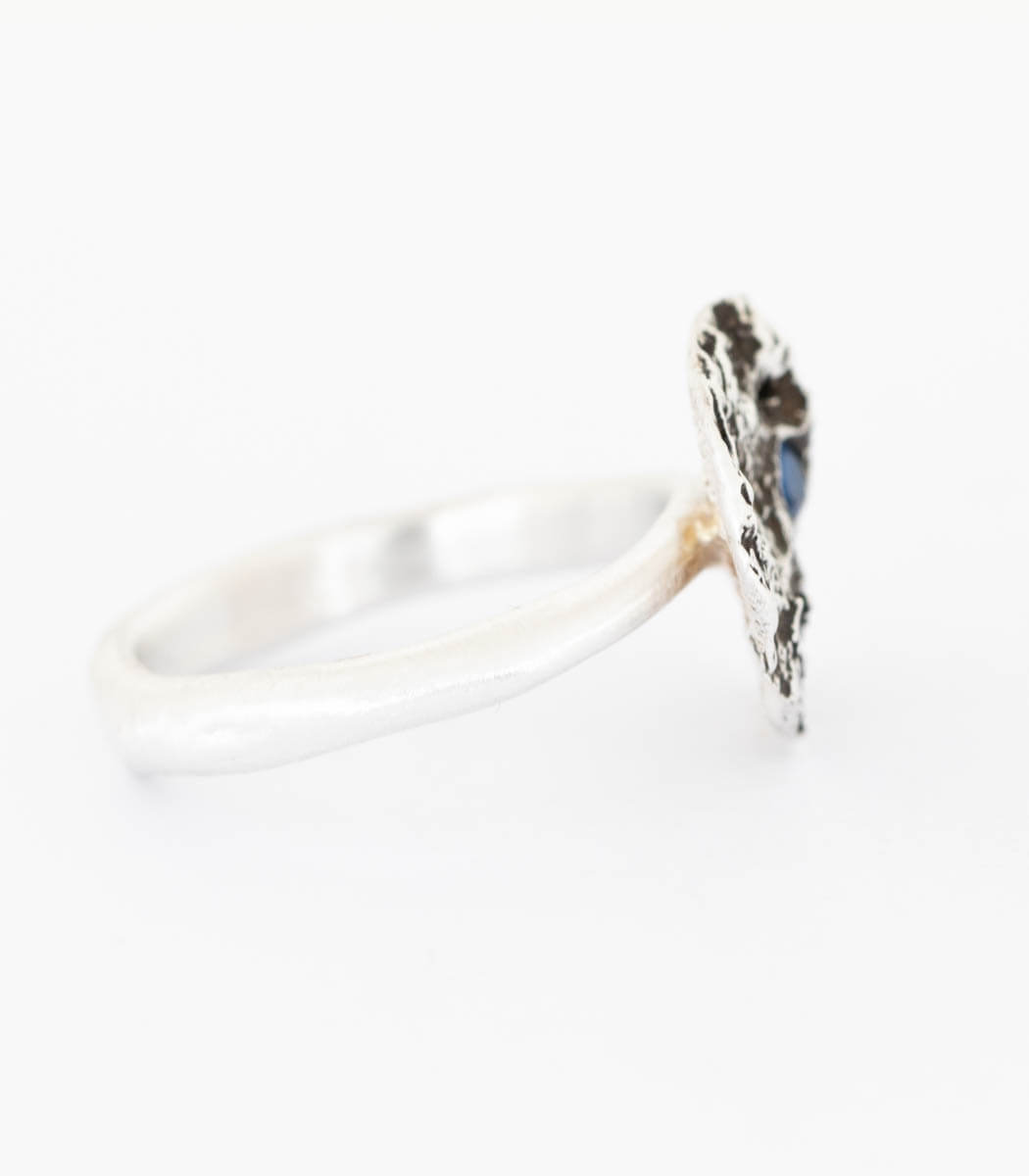 Silber Ring Stein Gr. 55