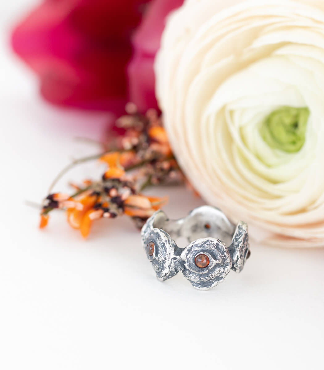 Silber Ring Schnecken Gr. 55