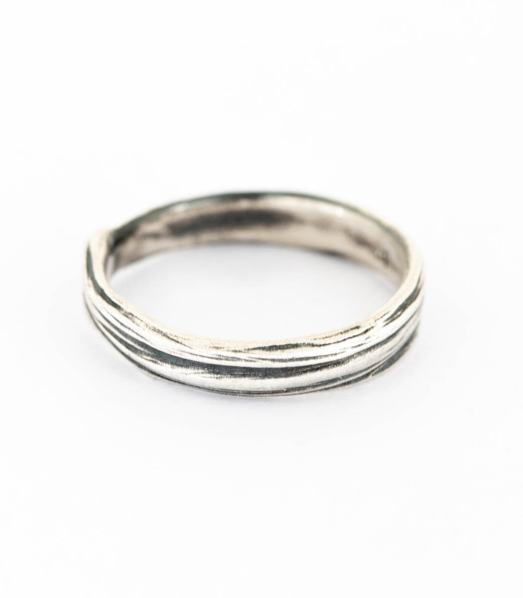Silber Ring Gras Gr. 53