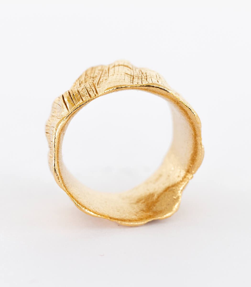 Bronze Ring Muschel Gr. 55
