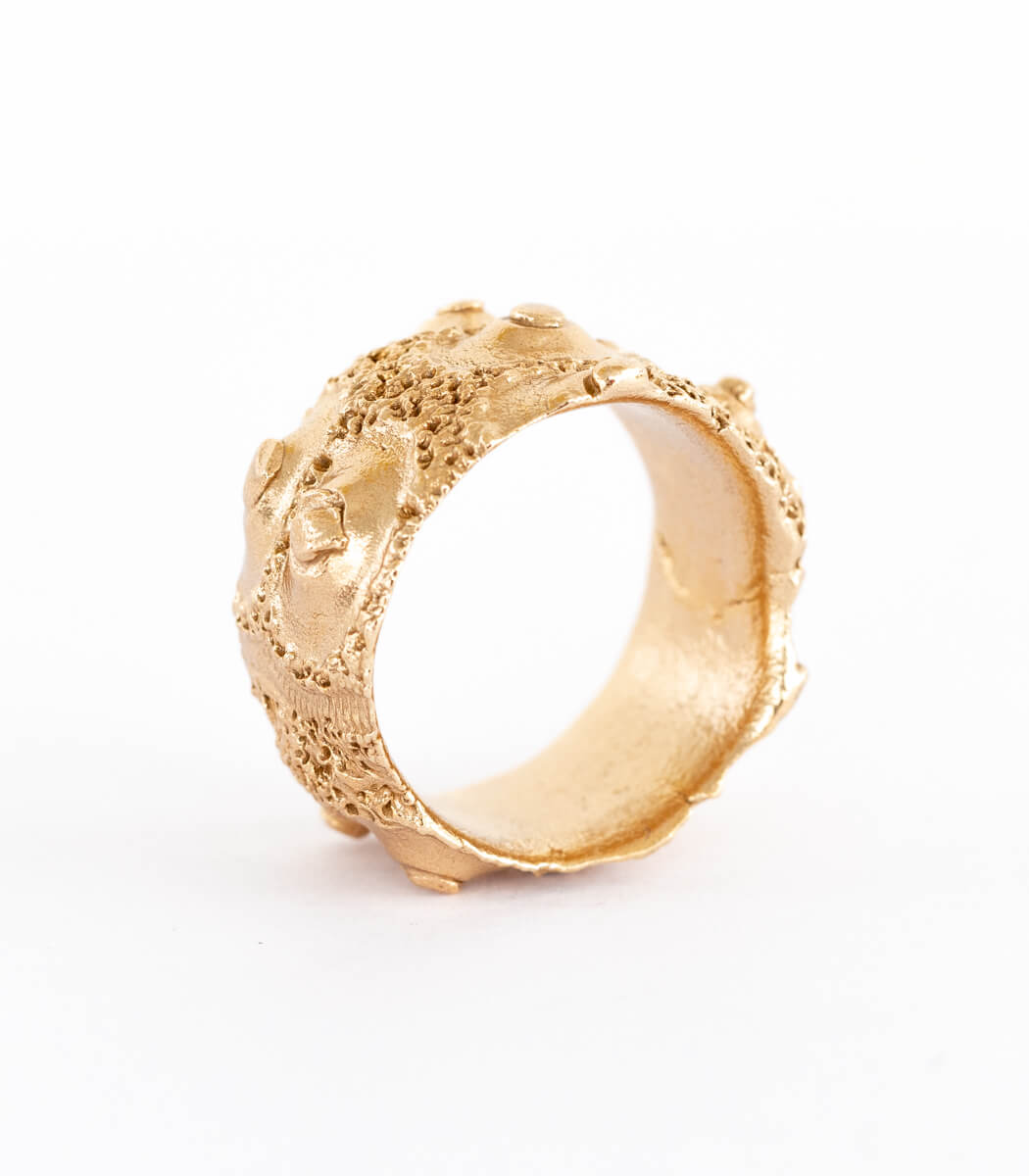 Bronze Ring Seeigel Gr. 62