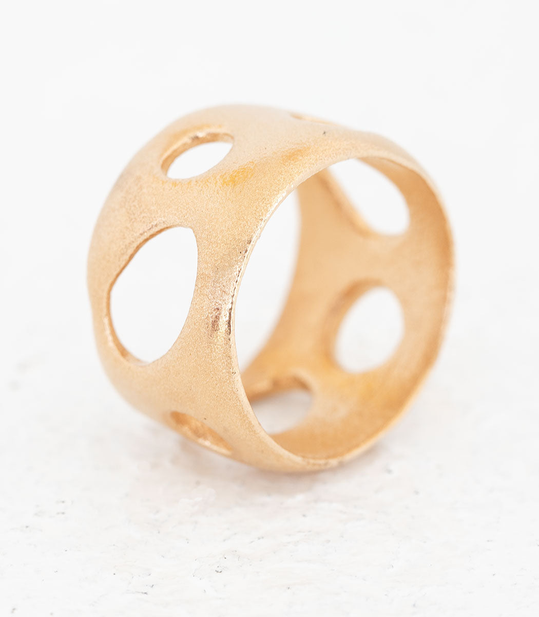 Bronze Ring Lochgestein Gr. 59