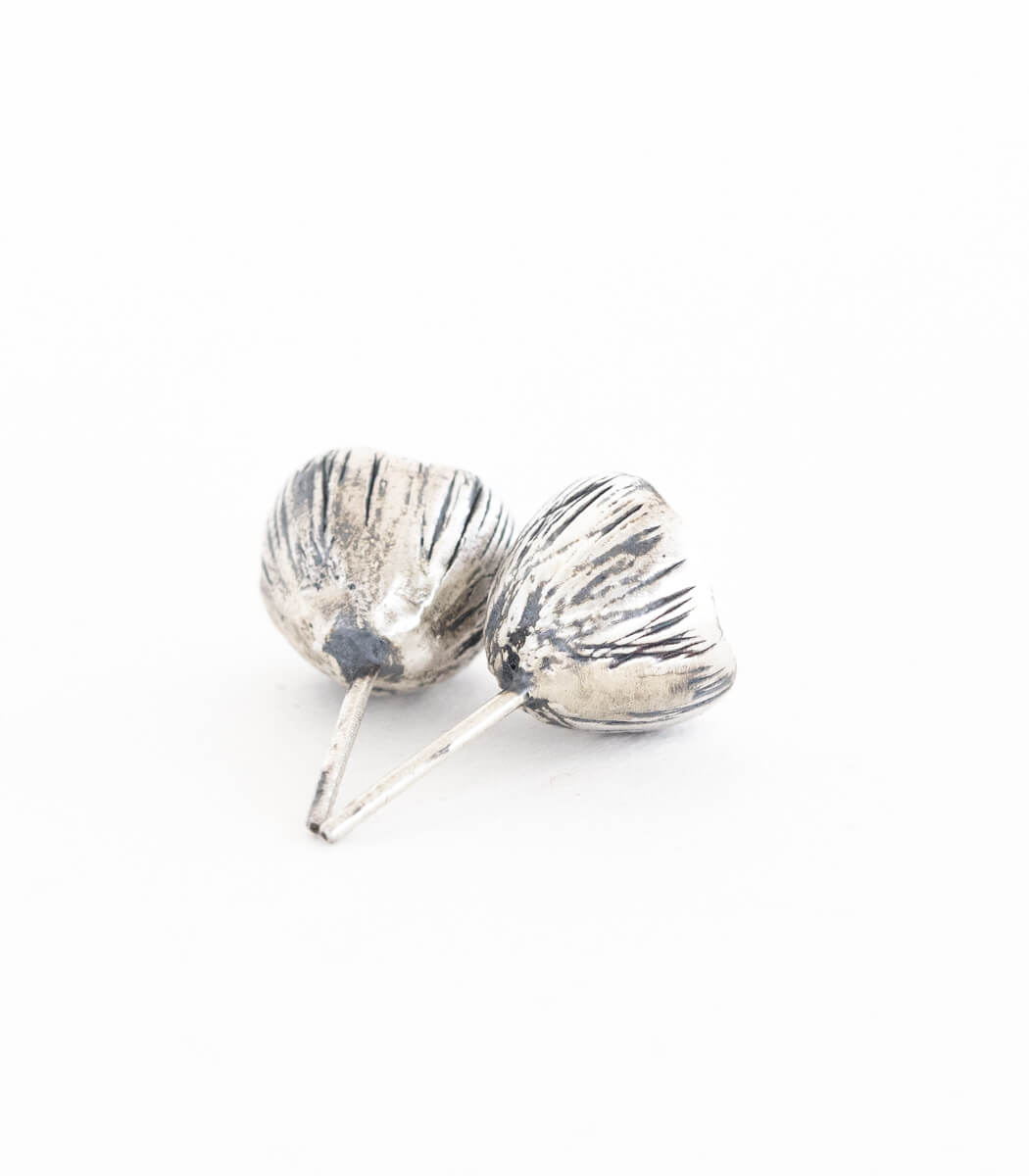 Silber Ohrstecker Blüte Perle
