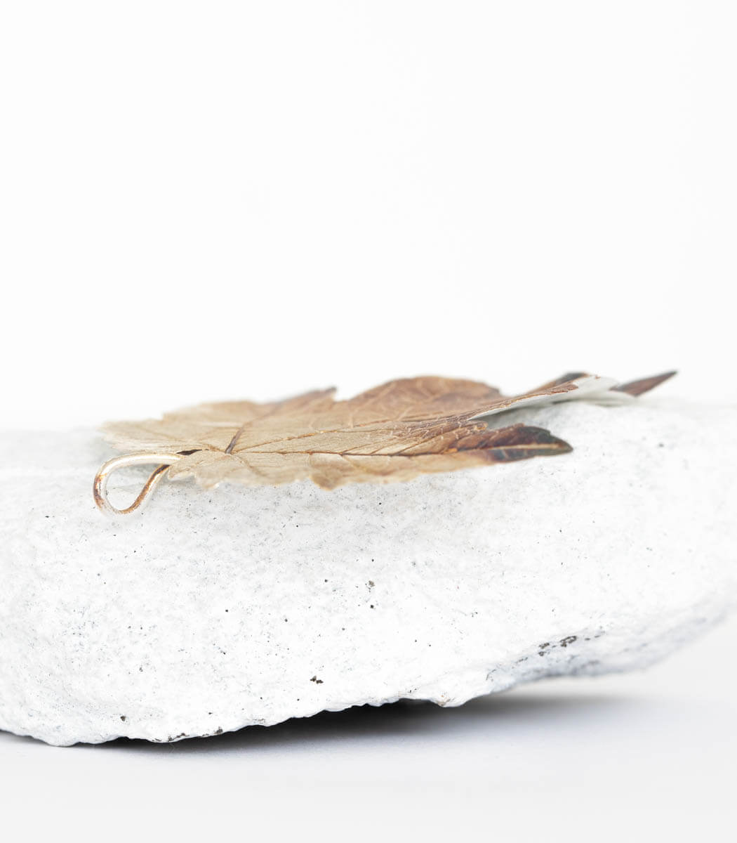 Silber Anhänger Ahornblatt