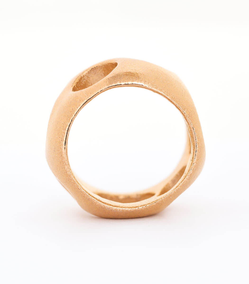Bronze Ring Lochgestein Gr. 54