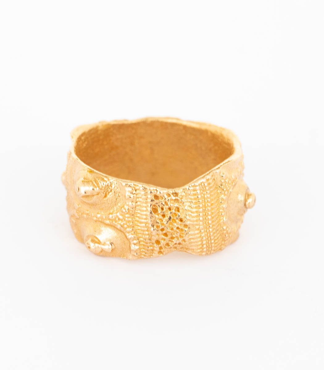 Bronze Ring Seeigel Gr. 57