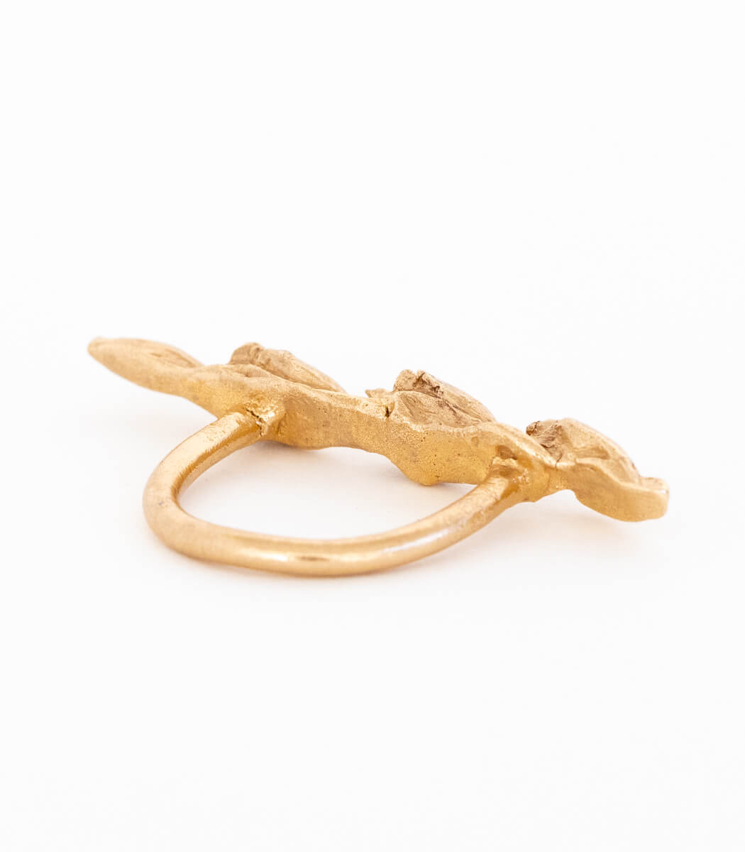 Bronze Ring Getreideähre Gr. 58