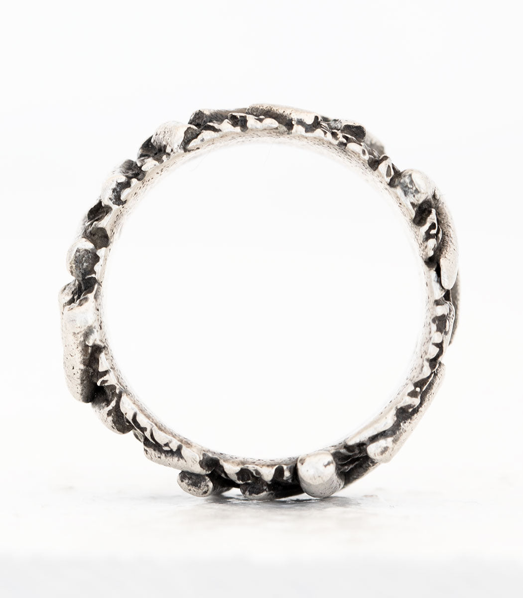 Silber Ring Rollsplitt Gr. 52