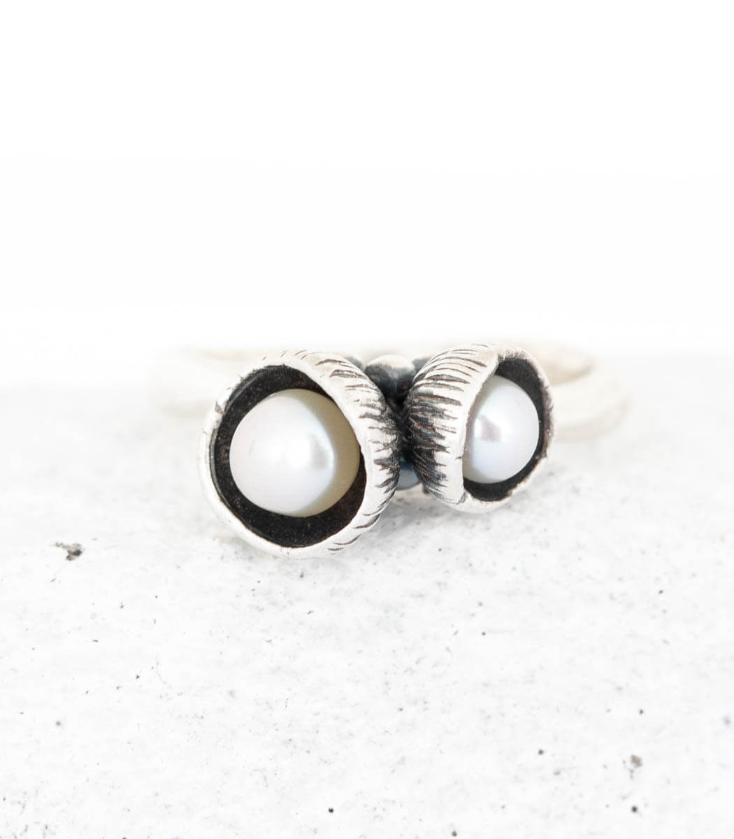 Silber Ring Blütenkelch Gr. 54