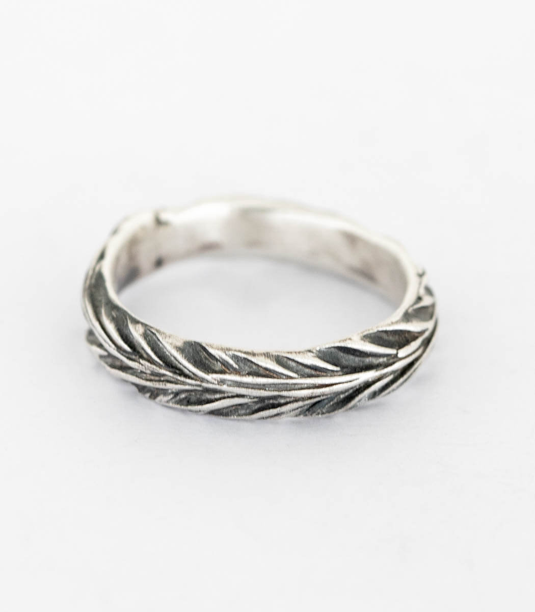 Silber Ring Gräser Gr. 50