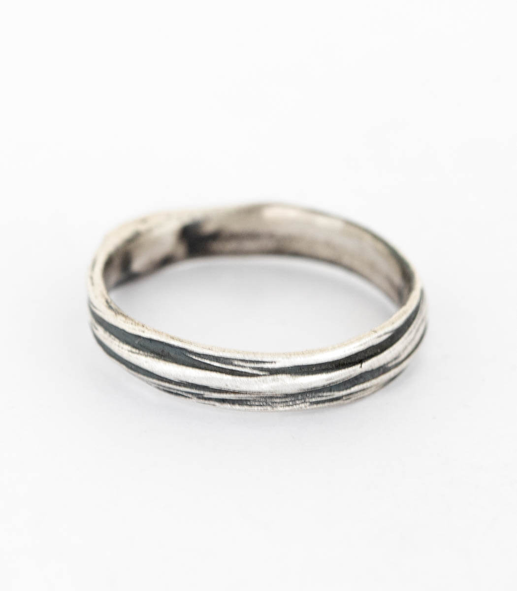 Silber Ring Gras Gr. 53