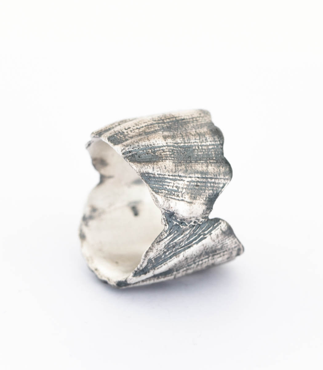 Silber Ring Muschel Gr.54