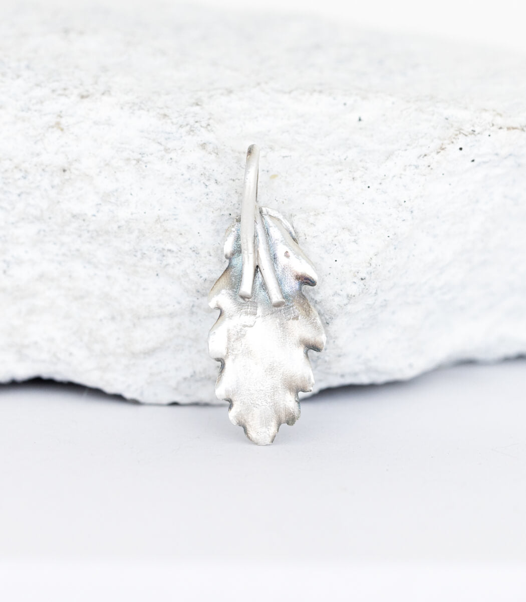 Silber Anhänger Eichenblatt