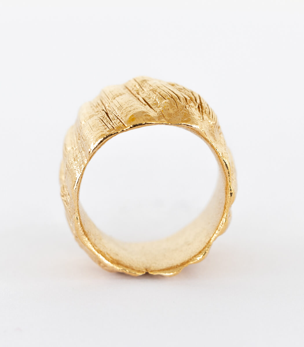 Bronze Ring Muschel Gr. 54