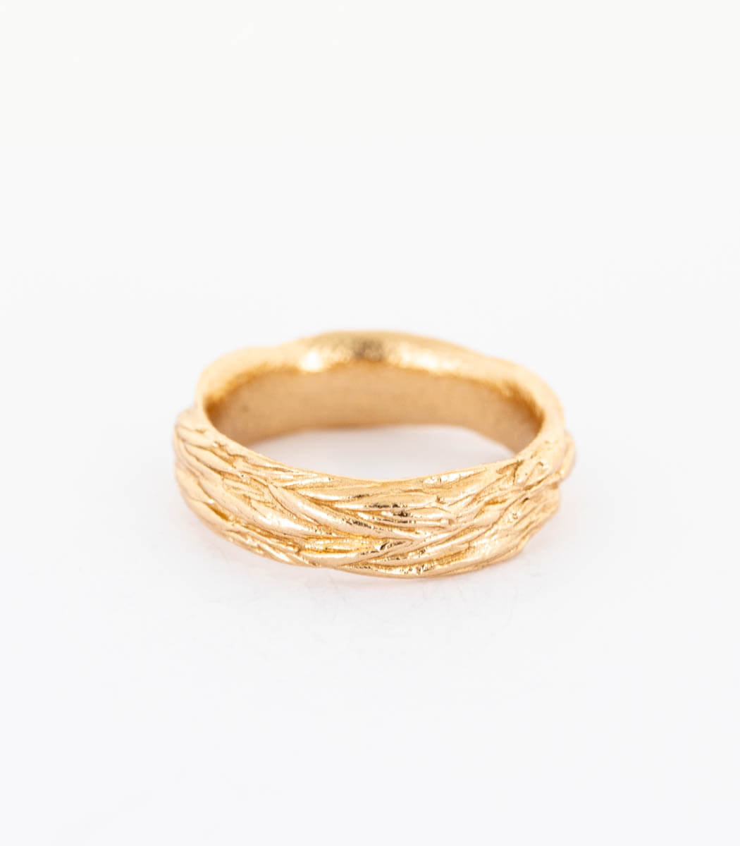 Bronze Ring Gräser Gr. 52