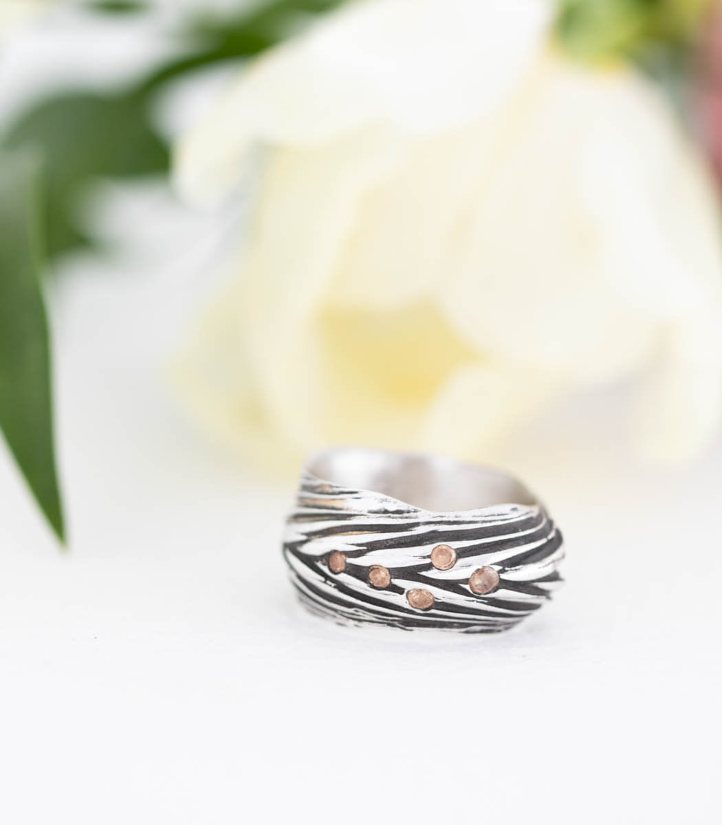 Silber Ring Ähre Gr. 56