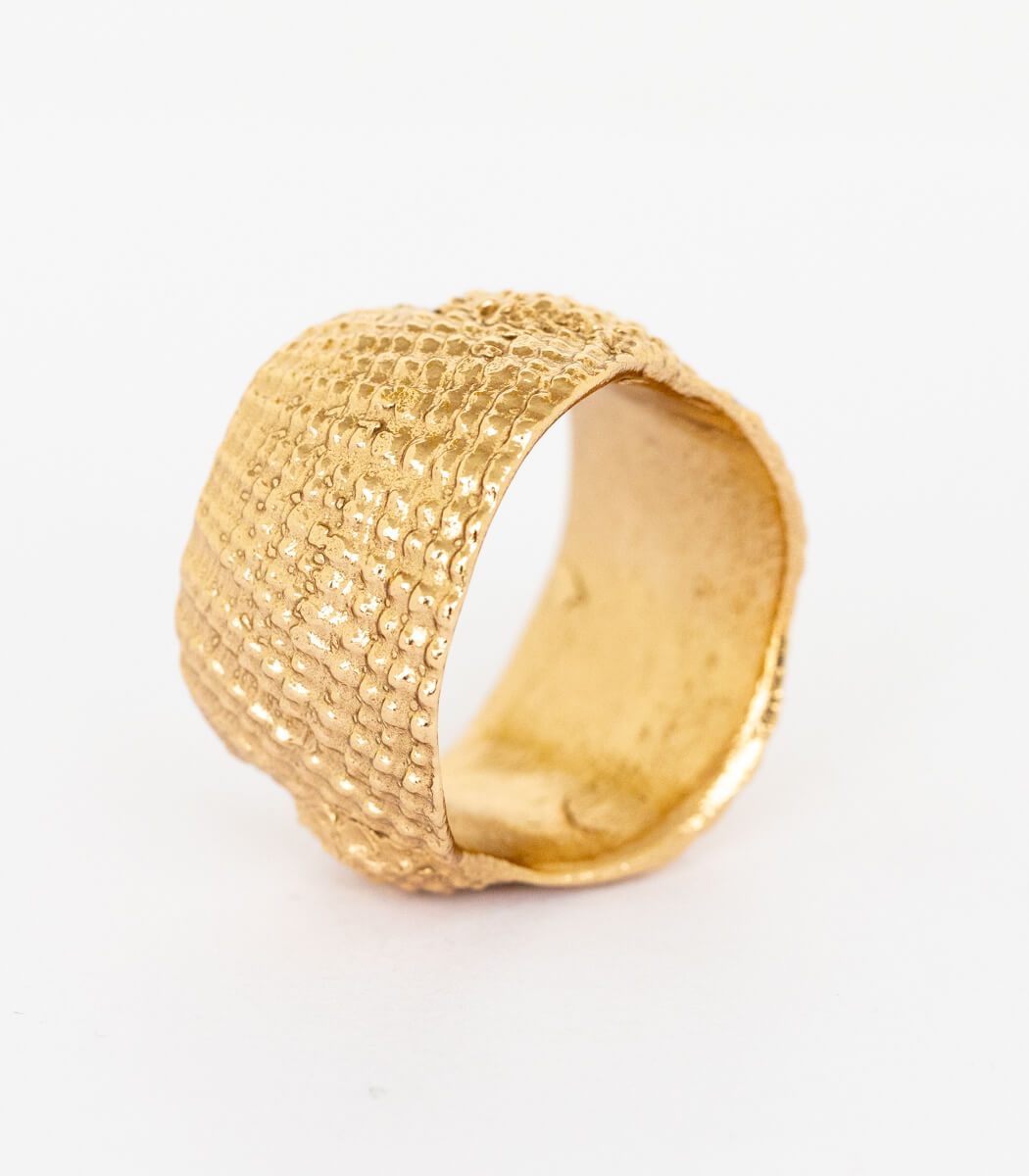 Bronze Ring Muschel Gr.56