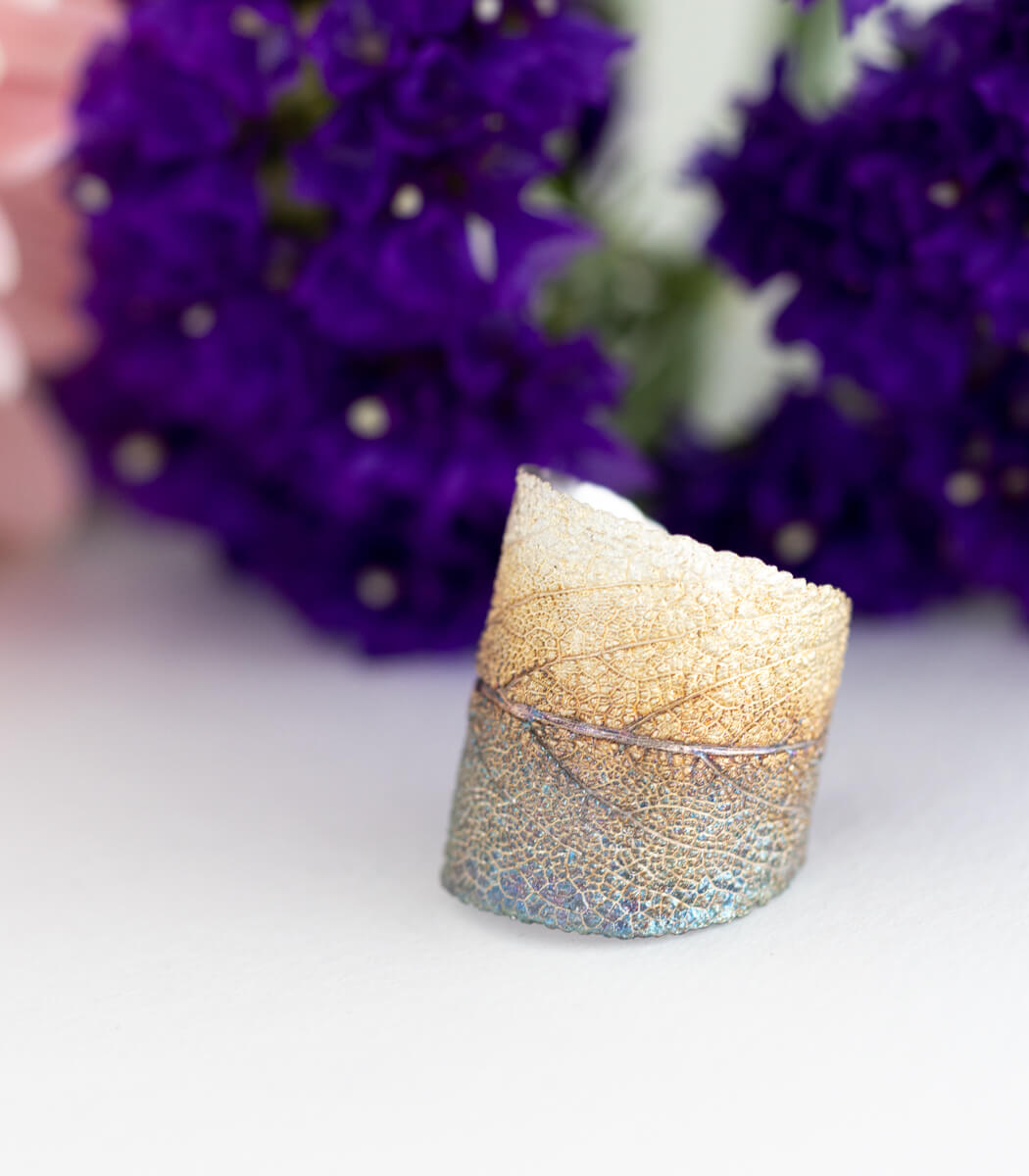 Silber Ring Salbei Gr. 62