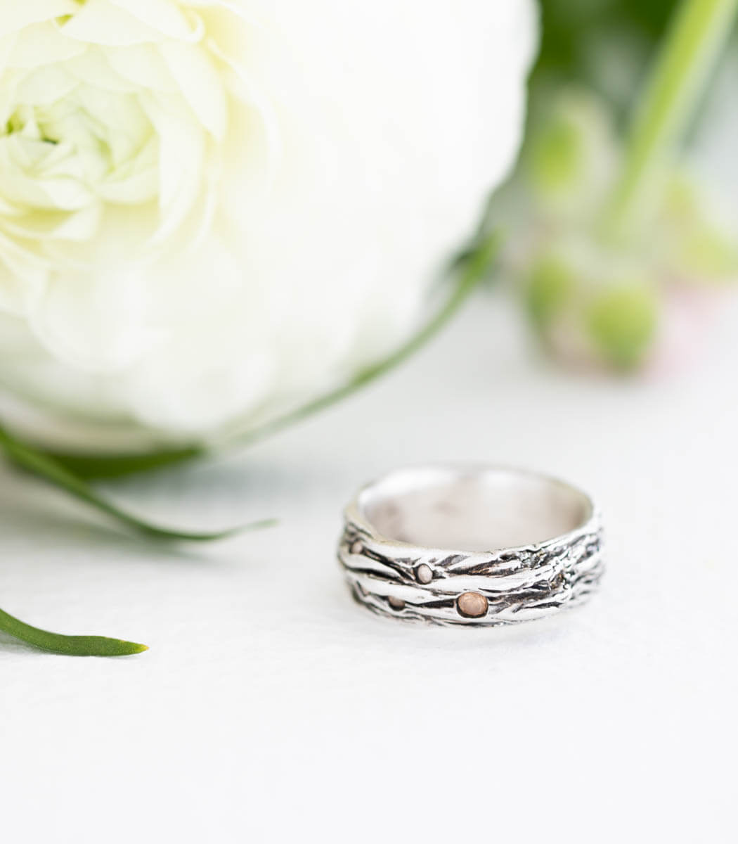 Silber Ring Ähre Gr. 54