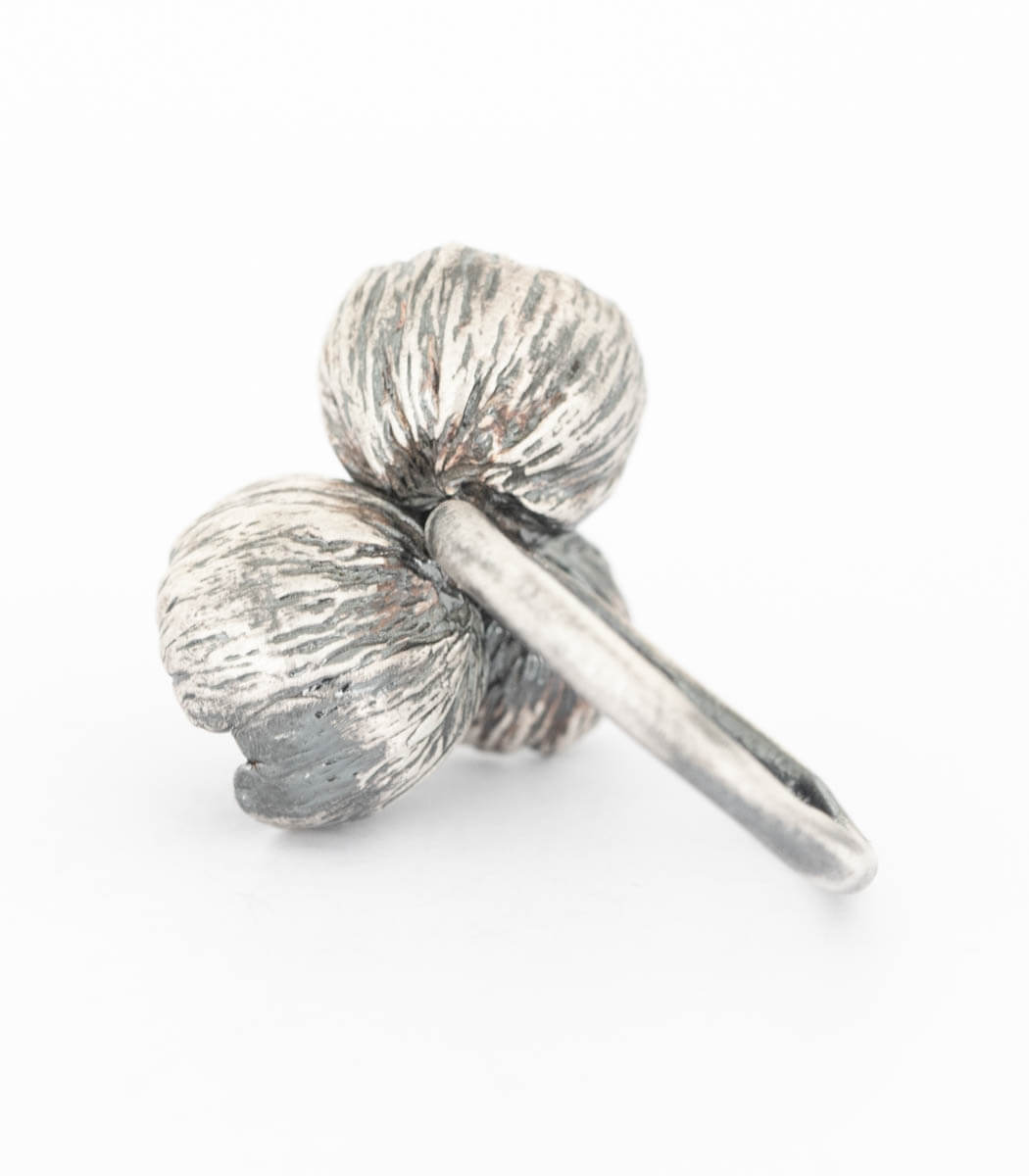 Silber Ring 3 Blüten Gr. 53