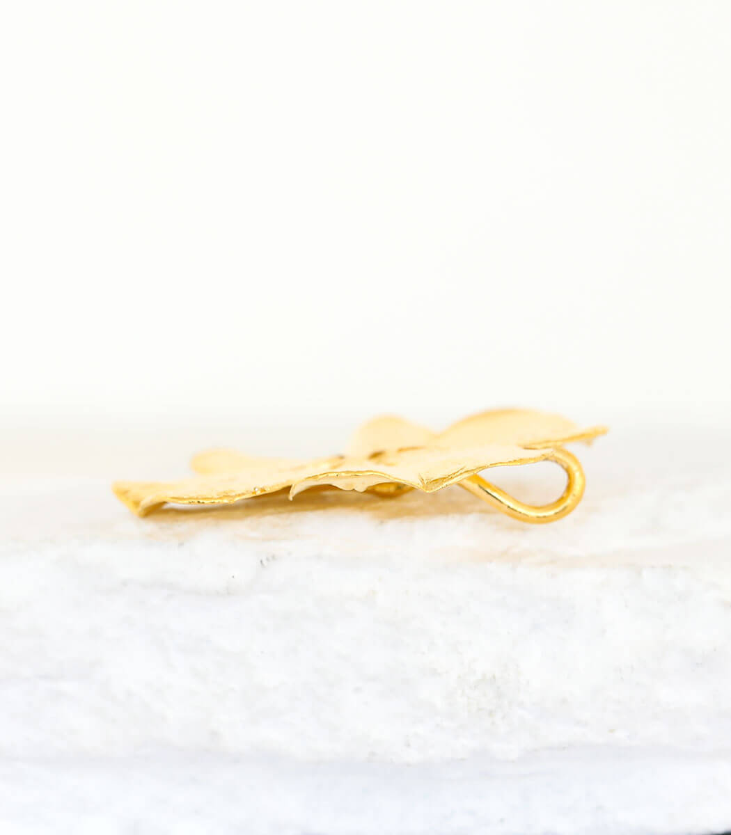 Gold Anhänger Glücksklee