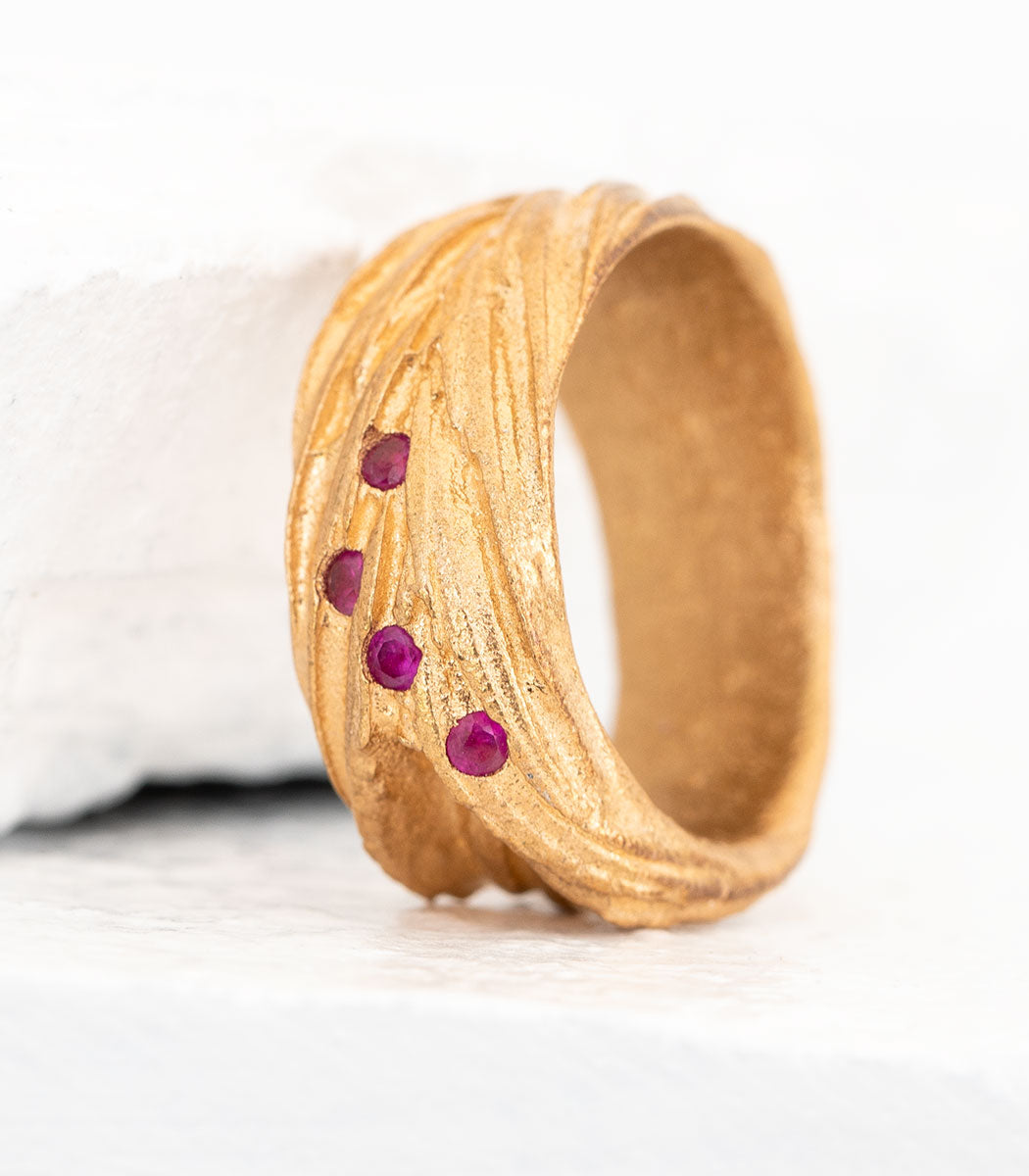 Bronze Ring Getreideähre Gr. 56