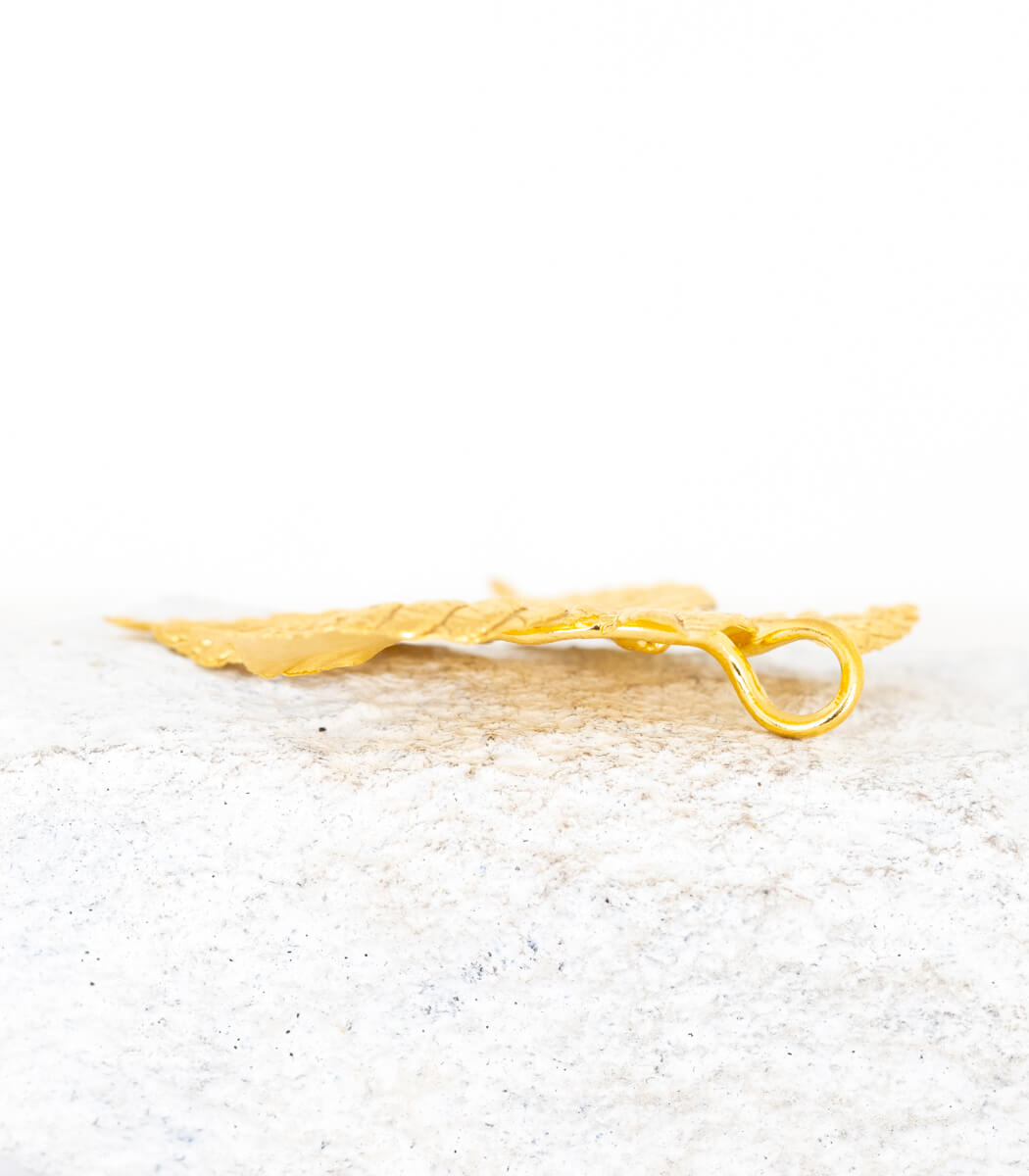 Kastanie Anhänger Gold