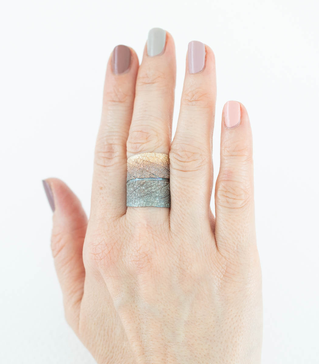 Silber Ring Salbei Gr. 61