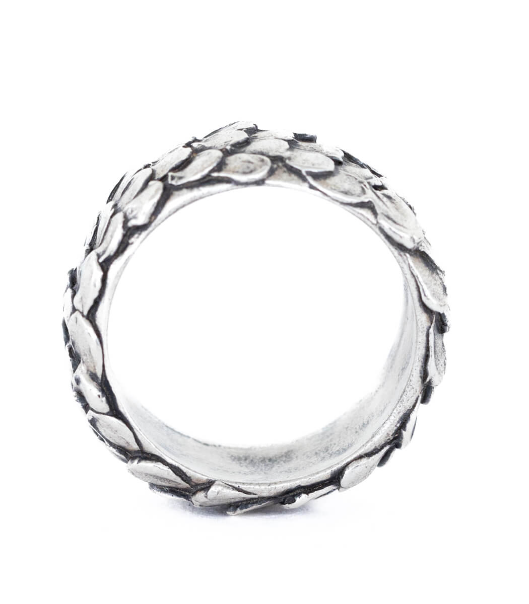 Fischschuppen Ring Silber