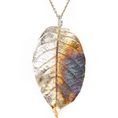 Walnut Leaf Pendant Silver