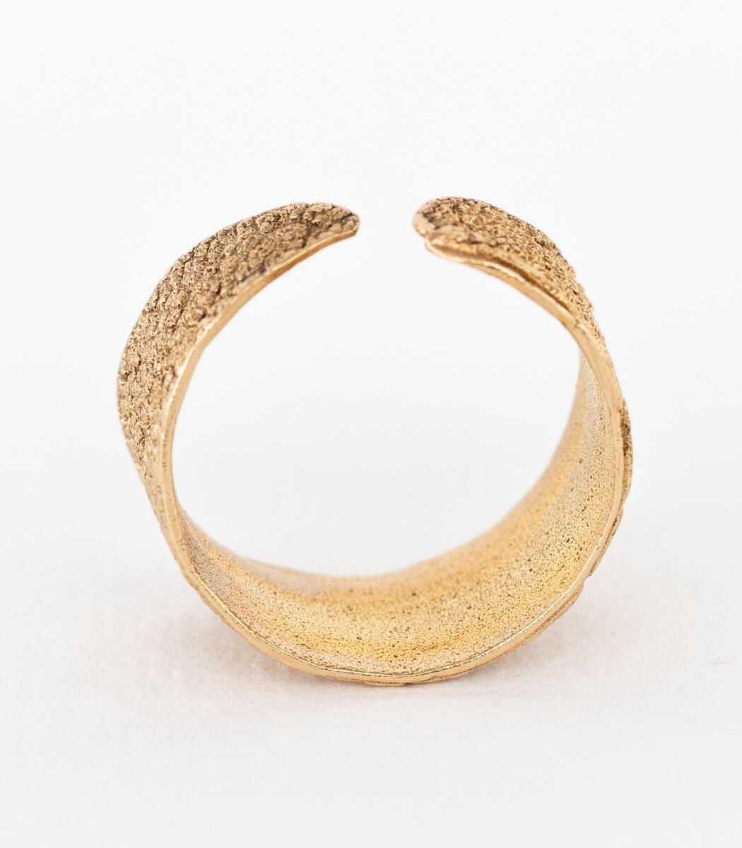 Salbei Ring halb Bronze Gr. 62