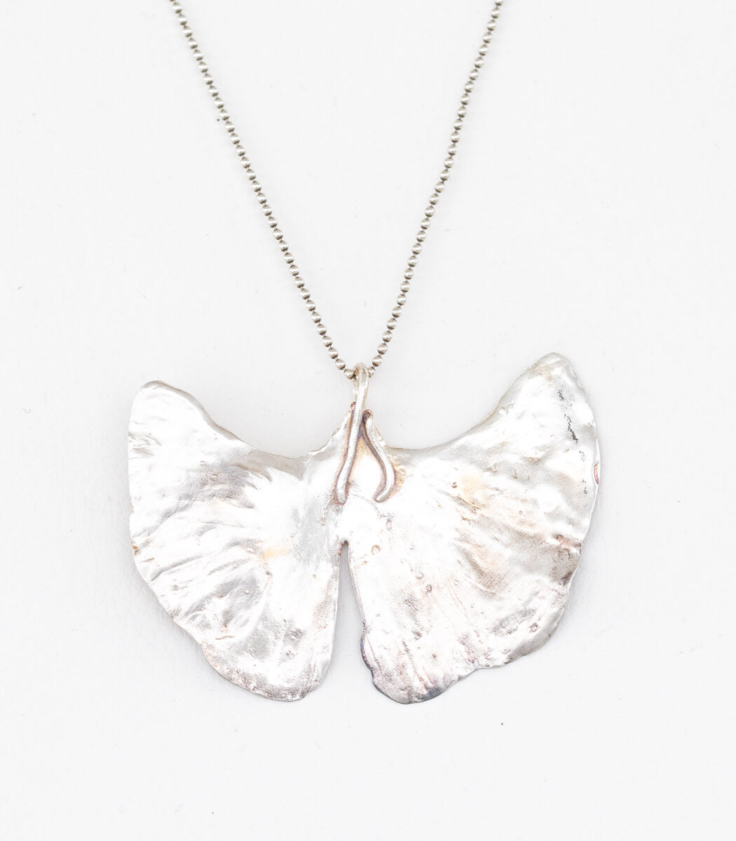 Ginkgo Anhänger Silber