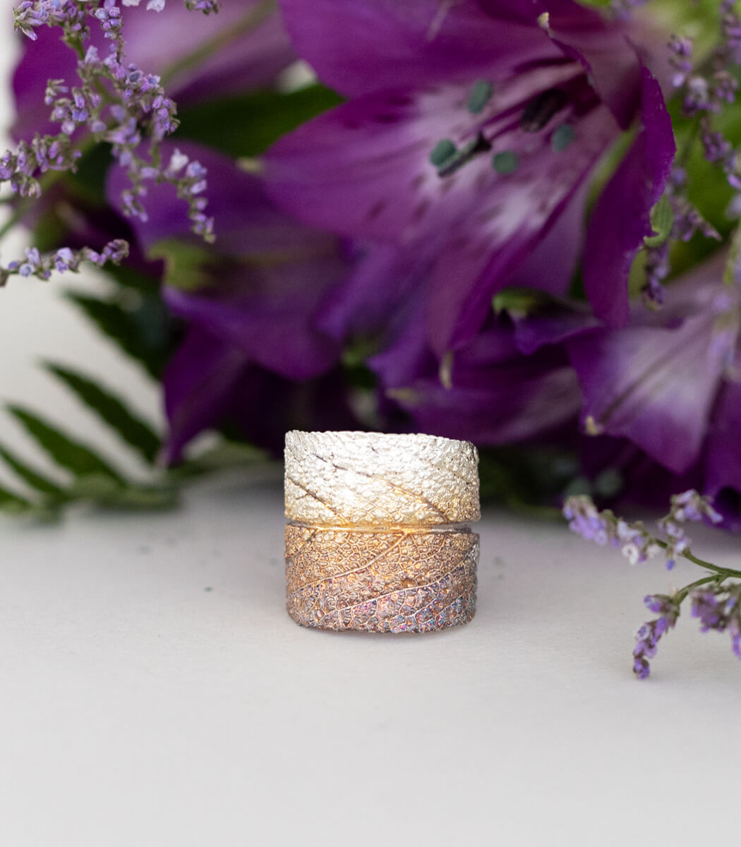 Silber Ring Salbei Gr. 54