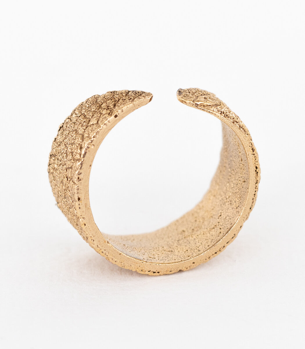 Salbei Ring halb Bronze Gr. 57