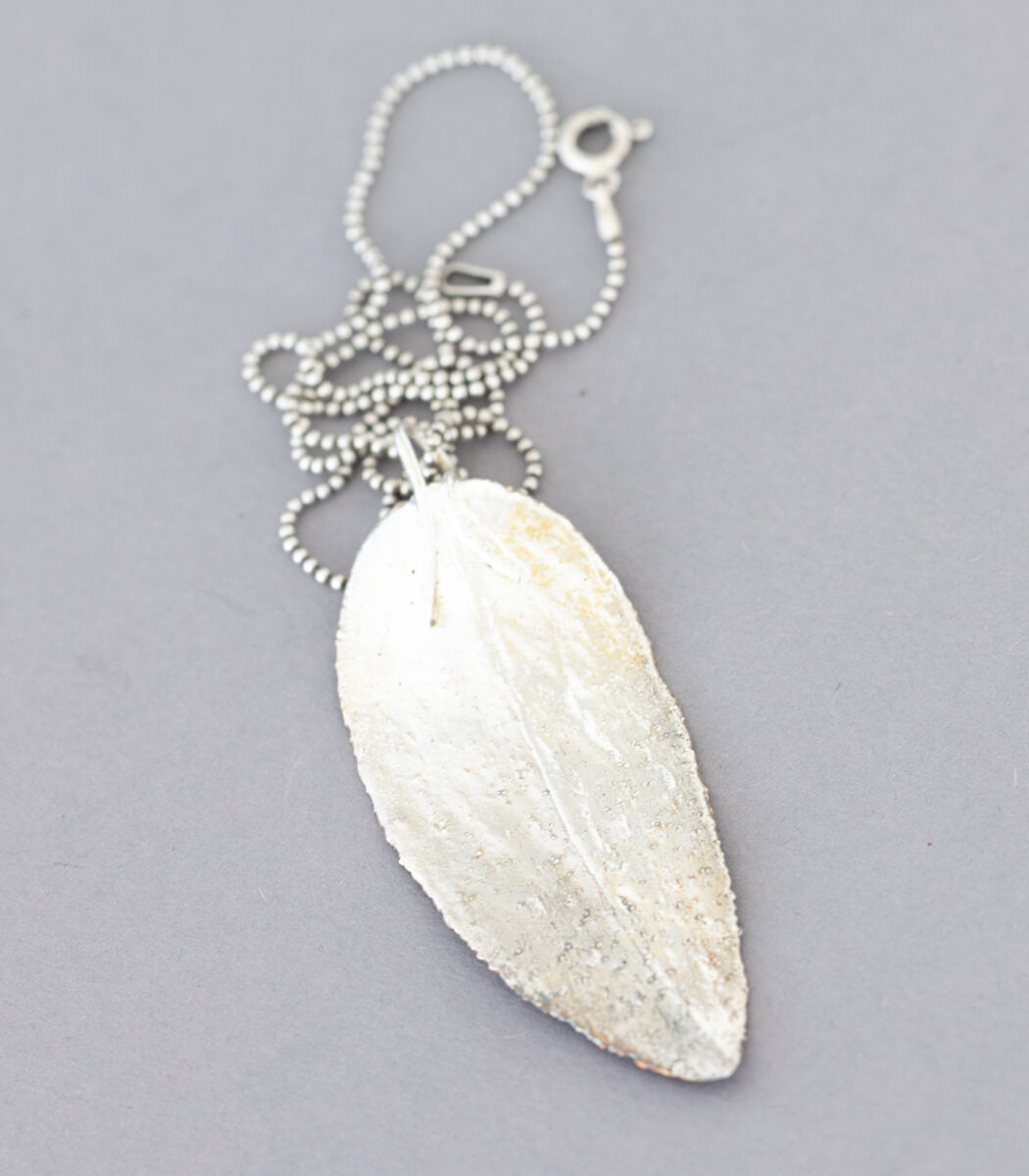 Salbeiblatt Anhänger Silber