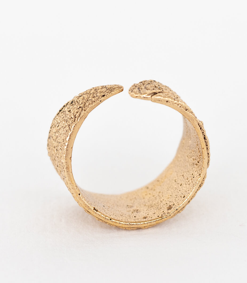 Salbei Ring halb Bronze Gr. 55