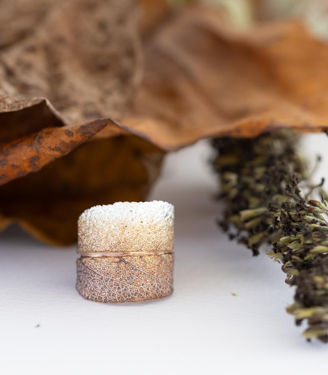 Silber Ring Salbei Gr. 58