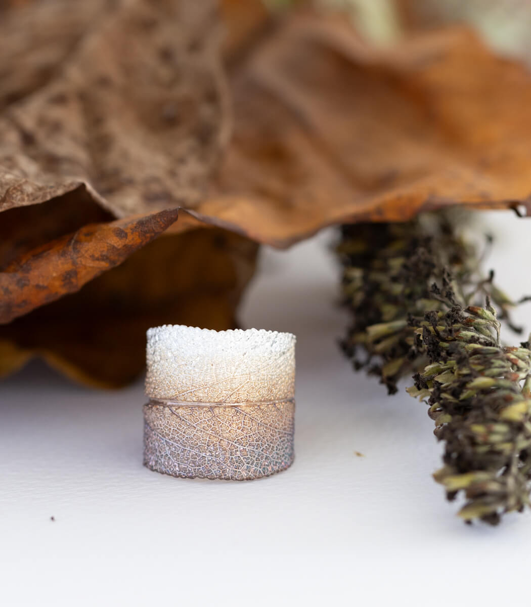 Silber Ring Salbei Gr. 57