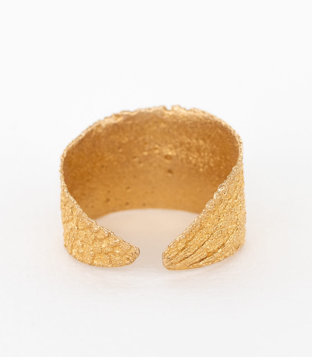 Salbei Ring halb Bronze Gr. 54