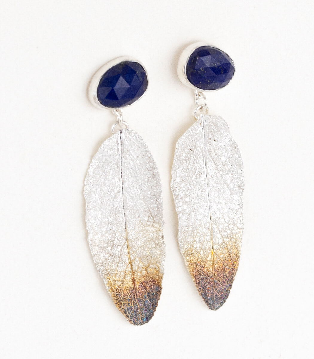 Sage Earrings Lapis Lazuli Silver