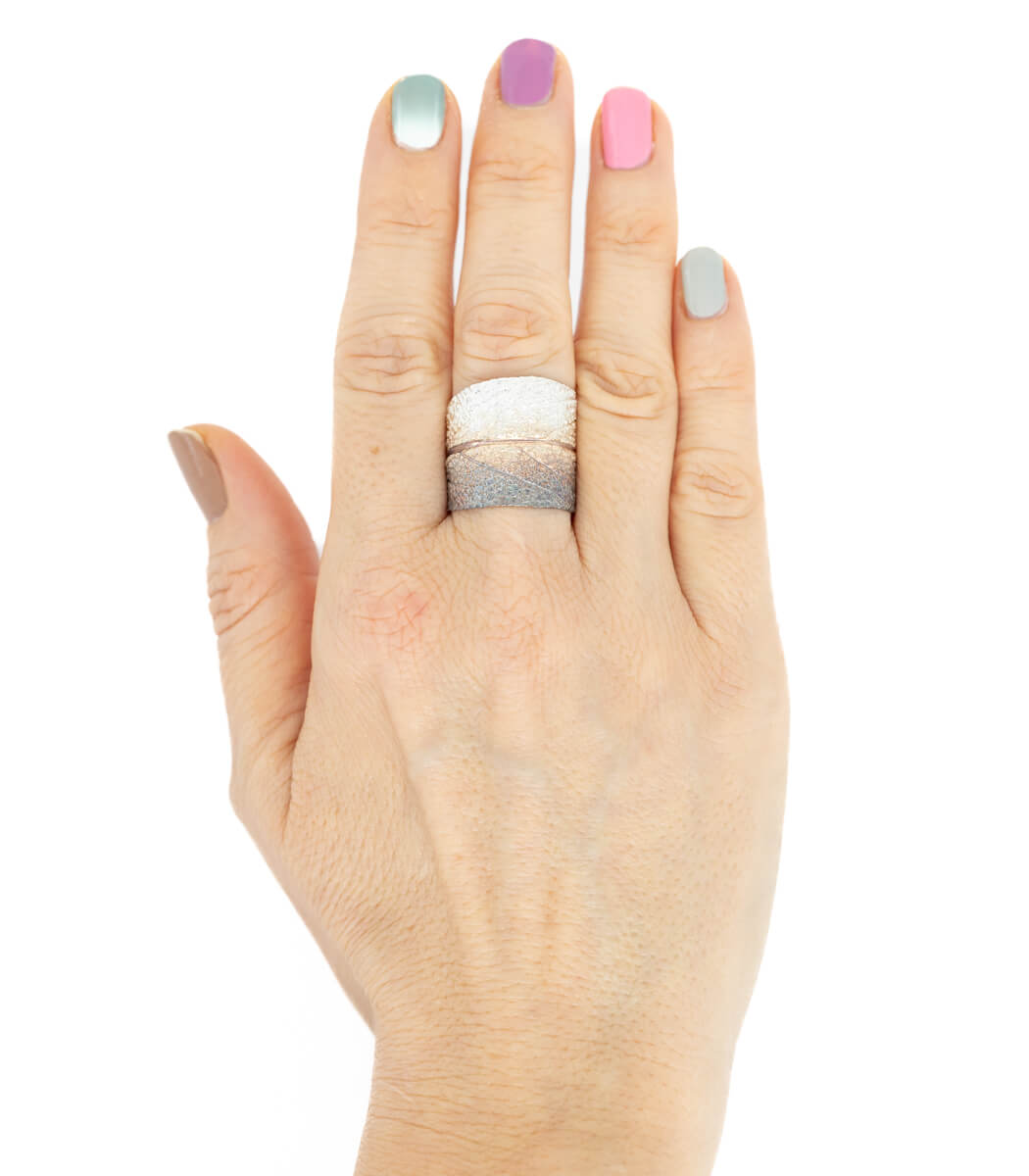 Salbeiblatt Ring und Ohrhänger für Maura Hauf